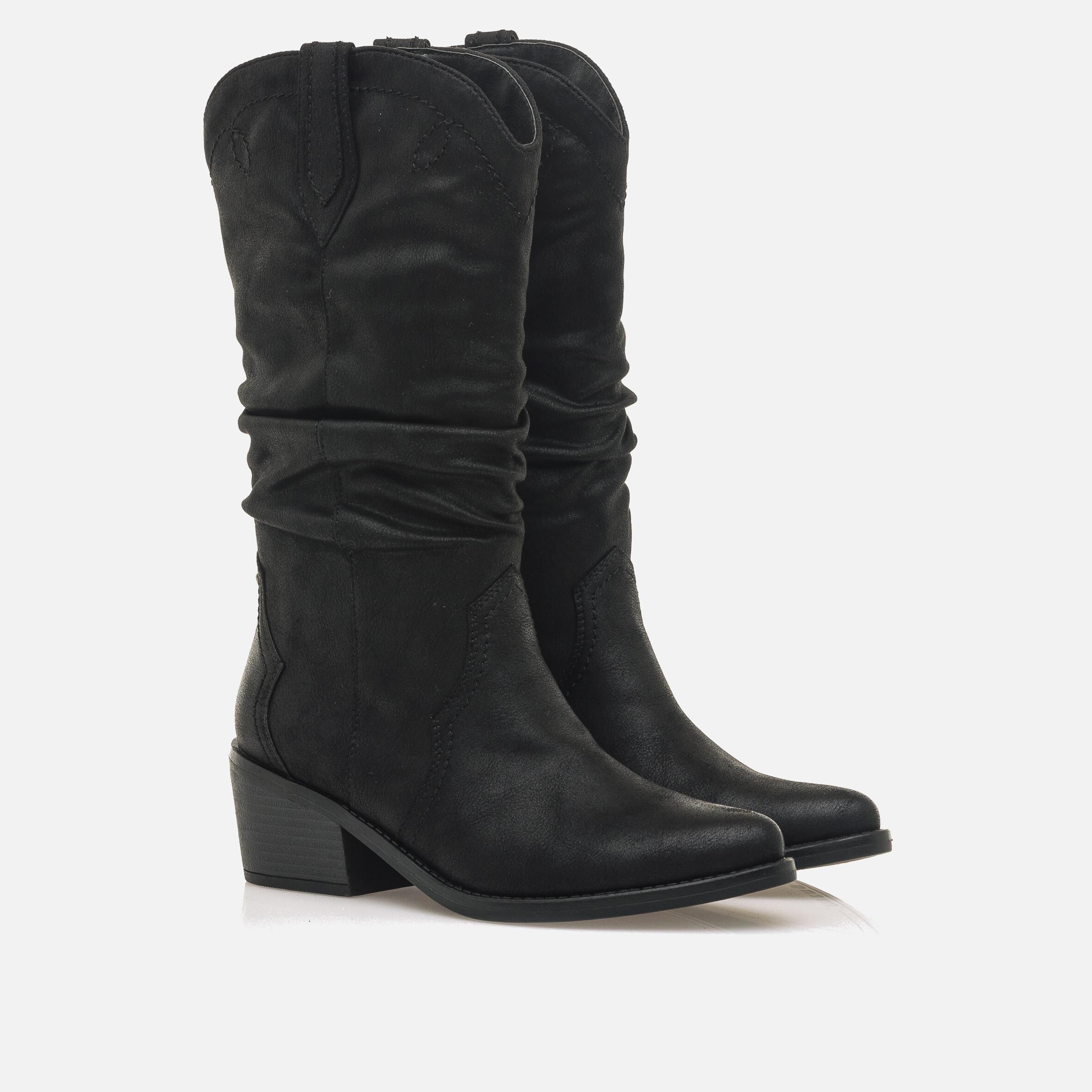 Botas cowboy negras hotsell mustang